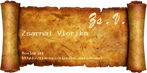 Zsarnai Viorika névjegykártya